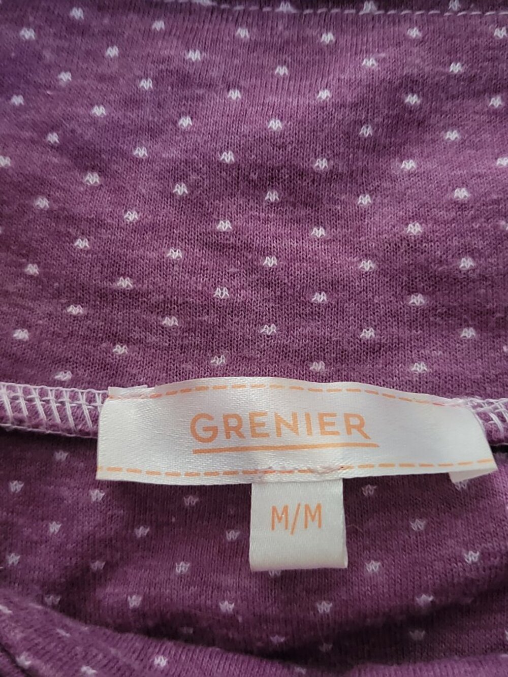 Plum Polka Dot Pullover M - Picture 3 of 12